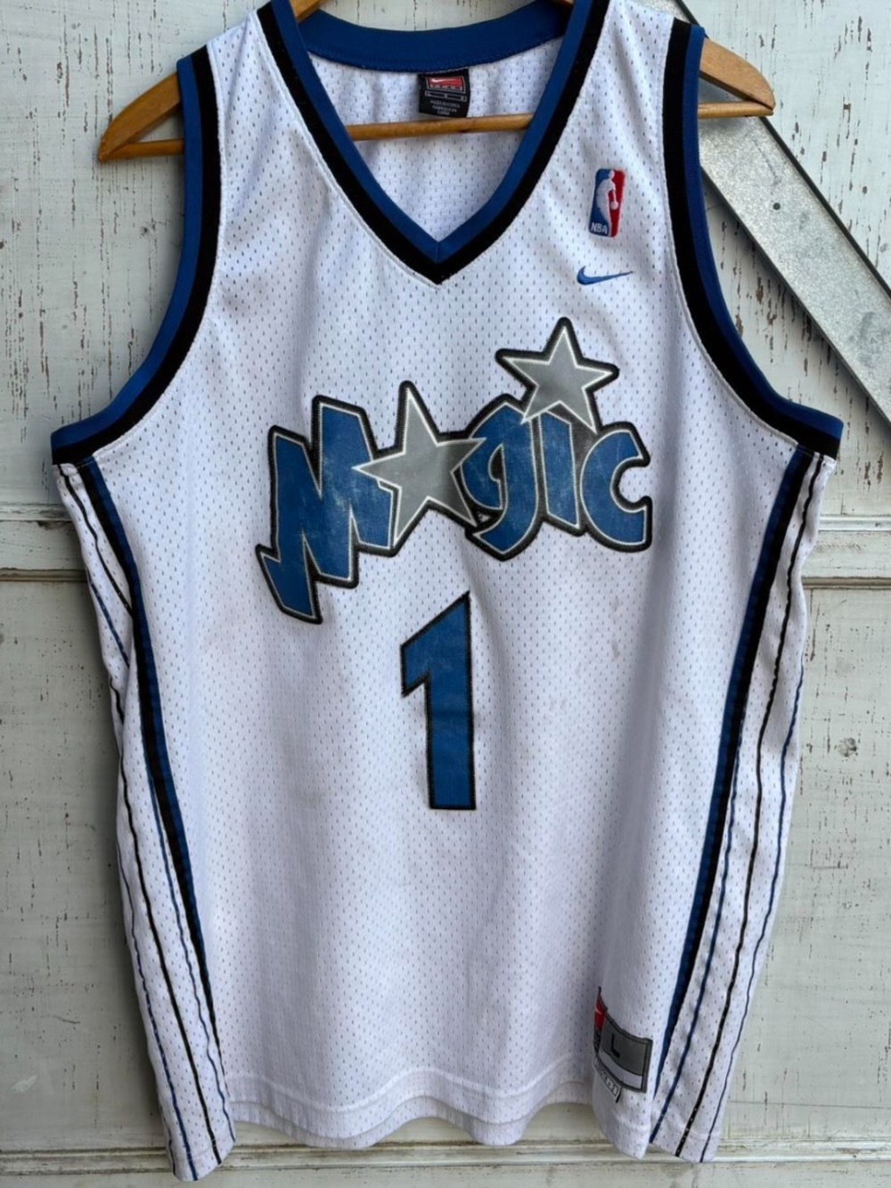 Vintage Nike Orlando Magic #1 Tracy McGrady Basketball NBA Jersey Men’s XL